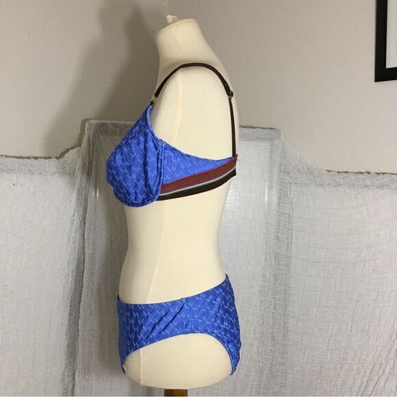 Kenneth Cole Reaction Blue Bikini Size Large - Picture 3 of 7